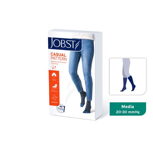 JOBST® CASUAL PATTERN Compresión Media Rodilla